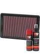 K&N Air Filter 33-2369 + Aerosol Recharge Kit