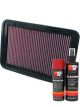 K&N Air Filter 33-2370 + Aerosol Recharge Kit