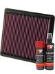 K&N Air Filter 33-2373 + Aerosol Recharge Kit