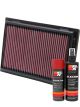 K&N Air Filter 33-2381 + Aerosol Recharge Kit
