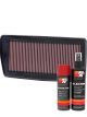 K&N Air Filter 33-2382 + Aerosol Recharge Kit