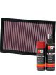 K&N Air Filter 33-2384 + Aerosol Recharge Kit