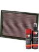 K&N Air Filter 33-2391 + Aerosol Recharge Kit