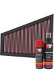 K&N Air Filter 33-2393 + Aerosol Recharge Kit