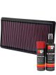 K&N Air Filter 33-2395 + Aerosol Recharge Kit