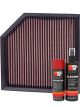 K&N Air Filter 33-2400 + Aerosol Recharge Kit