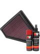 K&N Air Filter 33-2401 + Aerosol Recharge Kit