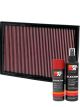 K&N Air Filter 33-2406 + Aerosol Recharge Kit