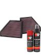 K&N Air Filter 33-2407 + Aerosol Recharge Kit