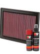 K&N Air Filter 33-2409 + Aerosol Recharge Kit