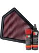 K&N Air Filter 33-2411 + Aerosol Recharge Kit