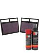 K&N Air Filter 33-2412 + Aerosol Recharge Kit