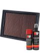 K&N Air Filter 33-2414 + Aerosol Recharge Kit