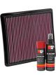 K&N Air Filter 33-2419 + Aerosol Recharge Kit