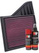 K&N Air Filter 33-2431 + Aerosol Recharge Kit