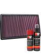 K&N Air Filter 33-2432 + Aerosol Recharge Kit