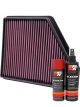K&N Air Filter 33-2434 + Aerosol Recharge Kit