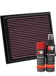 K&N Air Filter 33-2435 + Aerosol Recharge Kit