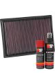 K&N Air Filter 33-2438 + Aerosol Recharge Kit
