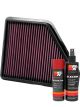 K&N Air Filter 33-2439 + Aerosol Recharge Kit