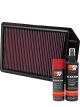 K&N Air Filter 33-2441 + Aerosol Recharge Kit