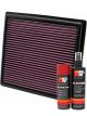 K&N Air Filter 33-2443 + Aerosol Recharge Kit