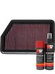 K&N Air Filter 33-2451 + Aerosol Recharge Kit