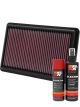 K&N Air Filter 33-2454 + Aerosol Recharge Kit