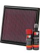 K&N Air Filter 33-2455 + Aerosol Recharge Kit
