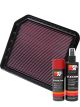 K&N Air Filter 33-2456 + Aerosol Recharge Kit