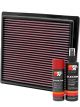 K&N Air Filter 33-2457 + Aerosol Recharge Kit