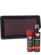 K&N Air Filter 33-2472 + Aerosol Recharge Kit