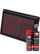 K&N Air Filter 33-2476 + Aerosol Recharge Kit