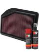 K&N Air Filter 33-2477 + Aerosol Recharge Kit
