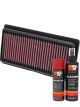 K&N Air Filter 33-2479 + Aerosol Recharge Kit
