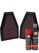 K&N Air Filter 33-2484 + Aerosol Recharge Kit