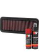K&N Air Filter 33-2486 + Aerosol Recharge Kit