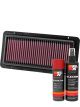 K&N Air Filter 33-2490 + Aerosol Recharge Kit