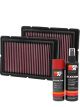 K&N Air Filter 33-2494 + Aerosol Recharge Kit