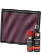 K&N Air Filter 33-2497 + Aerosol Recharge Kit