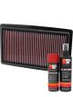 K&N Air Filter 33-2499 + Aerosol Recharge Kit