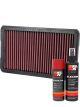 K&N Air Filter 33-2530 + Aerosol Recharge Kit