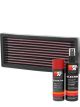 K&N Air Filter 33-2586 + Aerosol Recharge Kit