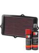 K&N Air Filter 33-2613 + Aerosol Recharge Kit