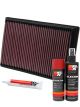 K&N Air Filter 33-2649 + Aerosol Recharge Kit