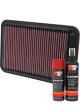K&N Air Filter 33-2672 + Aerosol Recharge Kit