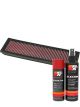 K&N Air Filter 33-2677 + Aerosol Recharge Kit