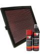 K&N Air Filter 33-2766 + Aerosol Recharge Kit