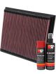 K&N Air Filter 33-2767 + Aerosol Recharge Kit