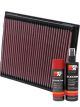 K&N Air Filter 33-2788 + Aerosol Recharge Kit